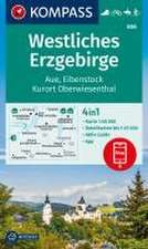 KOMPASS Wanderkarte 806 Westliches Erzgebirge, Aue, Eibenstock, Kurort Oberwiesenthal 1:50.000