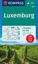 KOMPASS Wanderkarten-Set 2202 Luxemburg (2 Karten) 1:50.000