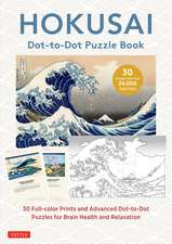 Hokusai Dot-to-Dot Puzzle Book: 30 Full-color Prints and 30 Advanced Dot-to-Dot Puzzles for Brain Health and Relaxation