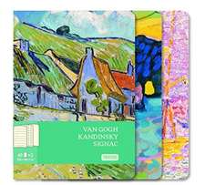 Notebooks van Gogh, Kandinsky, Signac (Set of 3, Large)