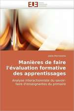 Manières de faire l'évaluation formative des apprentissages