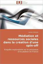 Mediation Et Ressources Sociales Dans La Creation D'Une Spin-Off: Unite D Elevage de Lapins Lapino