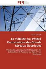 La Stabilite Aux Petites Perturbations Des Grands Reseaux Electriques: Interrogations Et Conseils