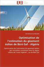 Optimisation de L Estimation Du Gisement Eolien de Beni-Saf - Algerie