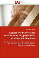 L''approche Montessori utilisée avec des personnes atteintes de démence