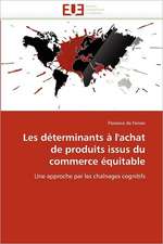 Les déterminants à l''achat de produits issus du commerce équitable