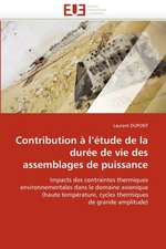 Contribution A L''Etude de La Duree de Vie Des Assemblages de Puissance