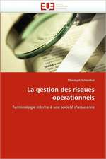 La Gestion Des Risques Operationnels