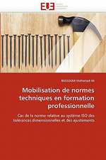 Mobilisation de normes techniques en formation professionnelle