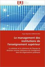 Le management des institutions de l'enseignement supérieur