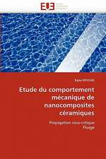 Etude Du Comportement Mecanique de Nanocomposites Ceramiques