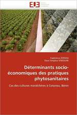 Déterminants socio-économiques des pratiques phytosanitaires