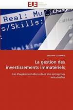 La gestion des investissements immatériels