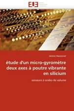 Etude D''Un Micro-Gyrometre Deux Axes a Poutre Vibrante En Silicium