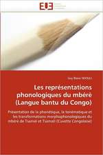 Les représentations phonologiques du mbérè (Langue bantu du Congo)