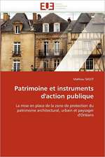 Patrimoine Et Instruments D''Action Publique: Etude Comparative