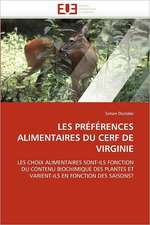 Les Preferences Alimentaires Du Cerf de Virginie