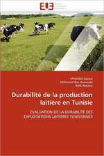 Durabilité de la production laitière en Tunisie