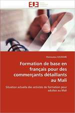 Formation de base en français pour des commerçants détaillants au Mali