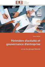 Perimetre D'Activite Et Gouvernance D'Entreprise: Cas Du Burkina Faso