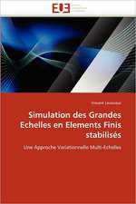 Simulation des Grandes Echelles en Elements Finis stabilisés