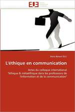 L'éthique en communication