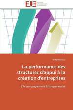 La Performance Des Structures D'Appui a la Creation D'Entreprises: Un Enjeu Pour Les Acteurs de L'Aide Aux Refugies