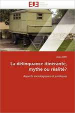 La Delinquance Itinerante, Mythe Ou Realite?