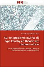 Sur Un Probleme Inverse de Type Cauchy En Theorie Des Plaques Minces: Theorie Et Pratique