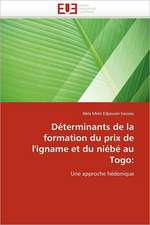 Déterminants de la formation du prix de l'igname et du niébé au Togo: