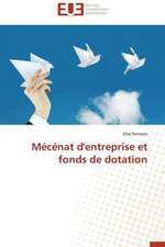 Mecenat D'Entreprise Et Fonds de Dotation: Le Dispositif Tactile