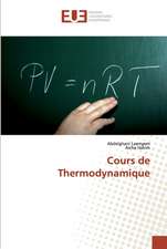 Cours de Thermodynamique