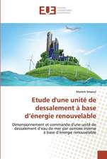 Etude d'une unité de dessalement à base d¿énergie renouvelable