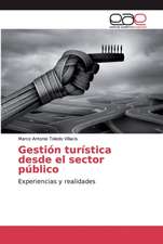 Gestión turística desde el sector público