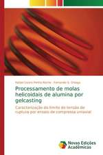 Processamento de molas helicoidais de alumina por gelcasting