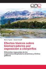 Efectos tóxicos sobre biomarcadores por exposición a clorpirifos