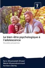 Le bien-être psychologique à l'adolescence