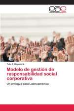 Modelo de gestión de responsabilidad social corporativa