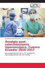 Omalgia post-colecistectomía laparoscópica, Cuenca Ecuador 2016-2017