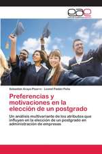 Preferencias y motivaciones en la elección de un postgrado