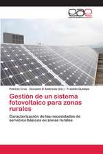 Gestión de un sistema fotovoltaico para zonas rurales