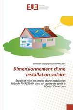 Dimensionnement d'une installation solaire