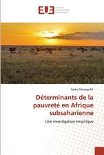 Déterminants de la pauvreté en Afrique subsaharienne