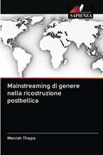 Mainstreaming di genere nella ricostruzione postbellica