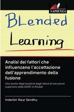 Analisi dei fattori che influenzano l'accettazione dell'apprendimento della fusione