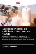 Les nanocristaux de cellulose : du coton au textile