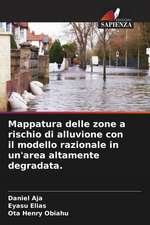 Mappatura delle zone a rischio di alluvione con il modello razionale in un'area altamente degradata.