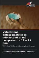 Valutazione antropometrica di adolescenti di età compresa tra 12 e 19 anni