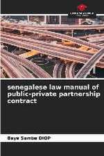 senegalese law manual of public-private partnership contract