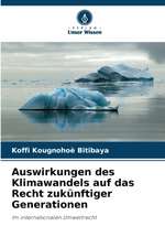 Auswirkungen des Klimawandels auf das Recht zukünftiger Generationen